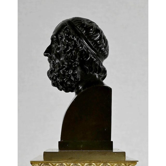 Golden Bronze Clock by A. Destape, 1800s For Sale - Image 16 of 18