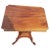 Wood 1940s Vintage American Empire Mahogany Rectangular Lyre Base Side Table For Sale - Image 7 of 9