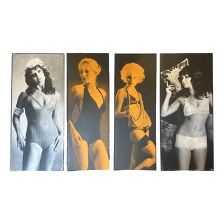 Vintage Framed Photo Posters, 1970s, Set of 4 For Sale