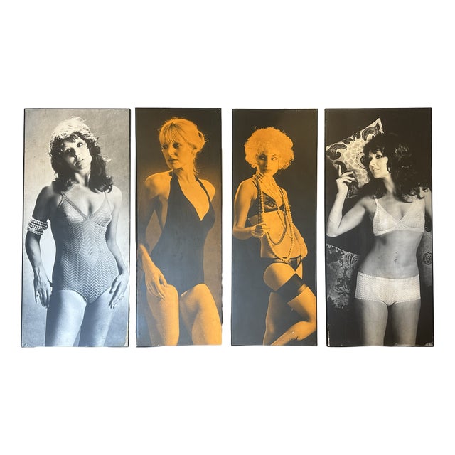 Vintage Framed Photo Posters, 1970s, Set of 4 For Sale