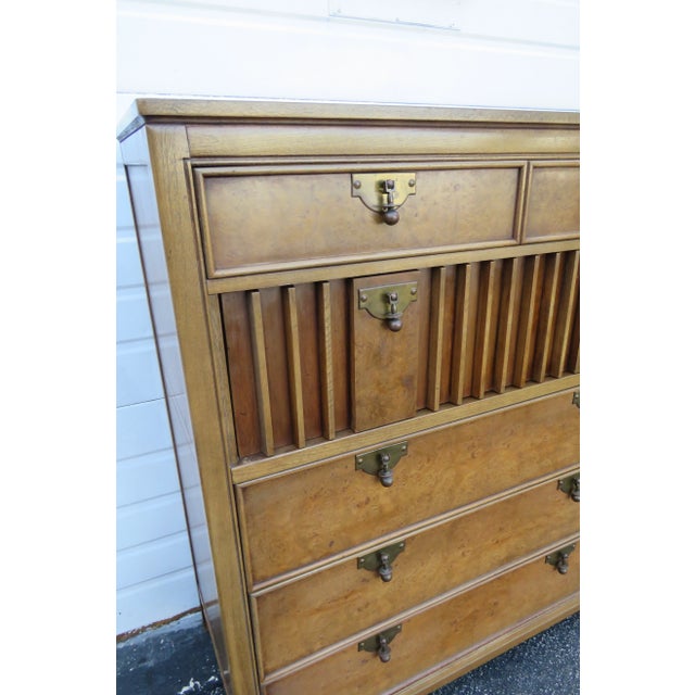 Brown Mid Century Modern Chest of Drawers by American of Martinsville For Sale - Image 8 of 13