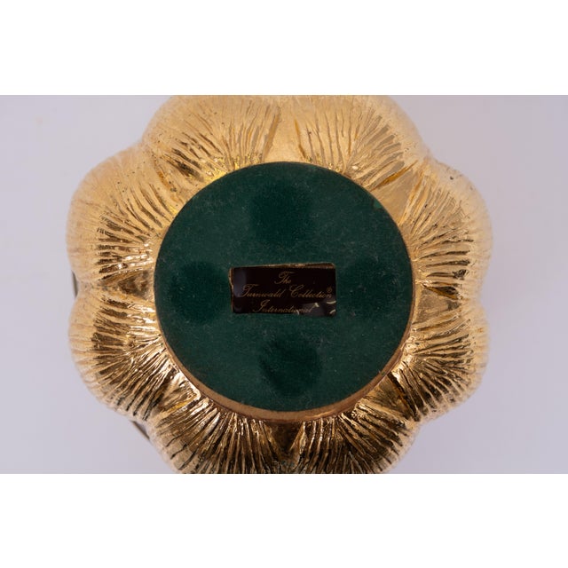 Ice bucket by Hans Turnwald for Freddotherm Switzerland (marked). Brass colored artichoke shape, acrylic glass cover,...