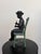 Traditional Maitland-Smith Verdigris Bronze Flute Boy Sculpture For Sale - Image 3 of 15