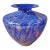 Vintage Azzurro Italy Hand Blown Italian Art Glass Vase For Sale