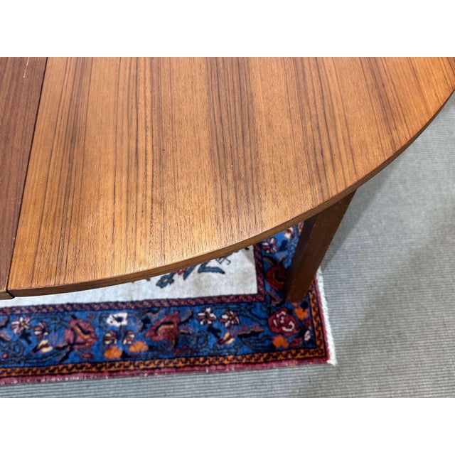 Vintage Teak Table with One Extension, 1970s For Sale - Image 4 of 18