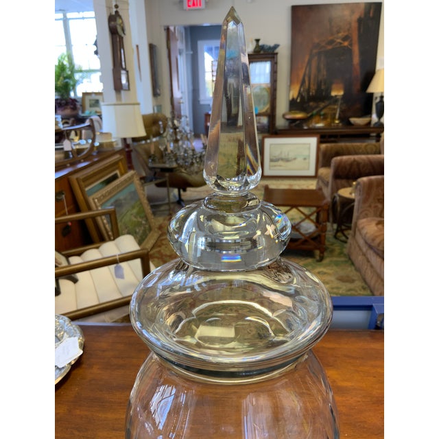 19th Century Anglo Irish cut crystal jar. A sweetmeat jars originally were intended to hold dry sweetmeats that could be...