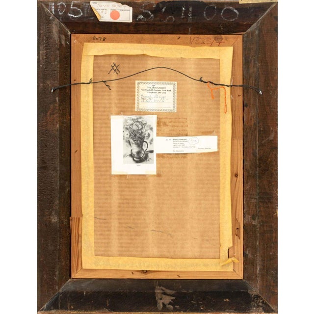 Drawing/Sketching Materials Robert Philipp "Vase of Flowers" Pastel on Paper For Sale - Image 7 of 11