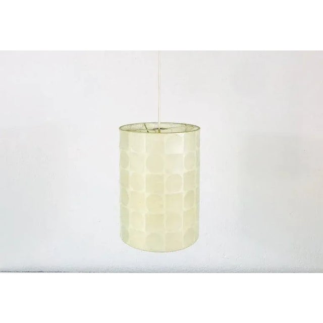 Mid-Century Modern Mid-Century Modern Cocoon Pendant Lamp by Goldkant, 1960s, Germany For Sale - Image 3 of 9