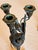 Bronze Art Nouveau Bronze Bird in Nest Candelabra by Auguste Nicolas Cain, 1880’s For Sale - Image 8 of 12