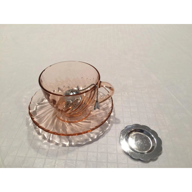 Silver Vintage Alfred E. Knobler & Co Tea Infuser For Sale - Image 8 of 13