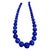 Certified Vintage Lapis Lazuli Single Strand Diamond Necklace 14 Kt White Gold For Sale - Image 17 of 18