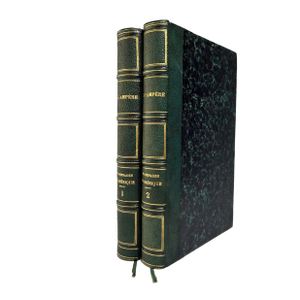 Mid 19th Century French Leather Volume Set, Jean-Jacque Ampère's Promenade en Amérique. États-Unis - Cuba - Mexique - 2 Books