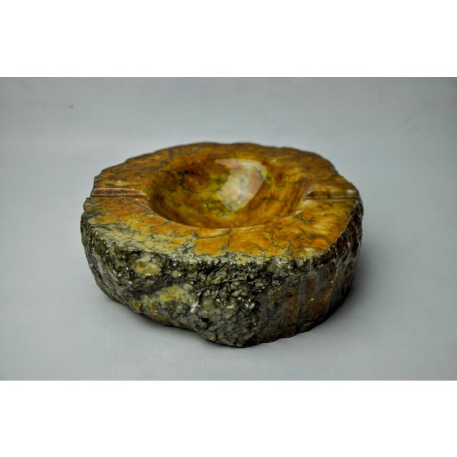 1970s Brown Alabaster Ashtray attributed to Romano Bianchi, Italy, 1970s For Sale - Image 5 of 7