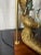 James Mont Vintage Asian James Mont Style Gilt Metal Asian Deity Lamp. For Sale - Image 4 of 10