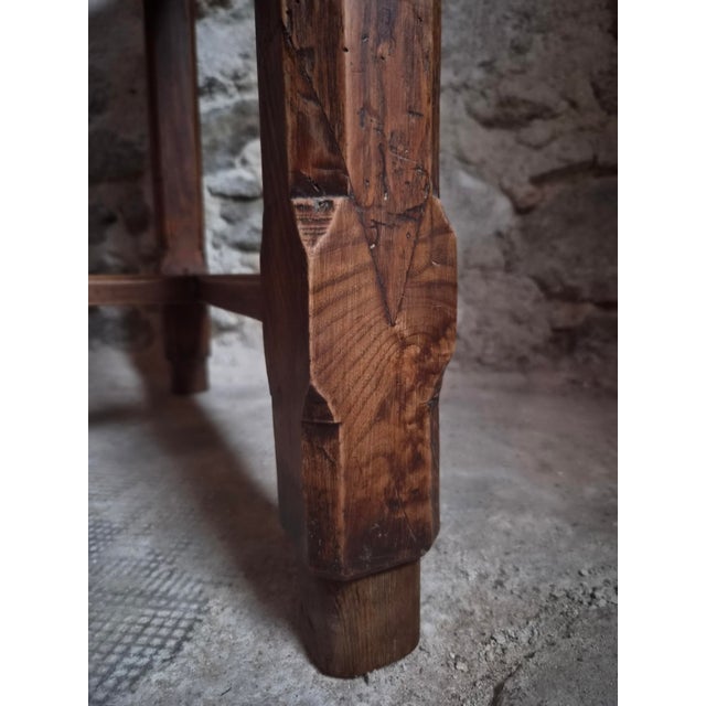 Antique French Farmhouse Table in Cherry, 1750s For Sale - Image 10 of 18