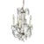 Vintage Macaroni Beaded Arm Crystal Birdcage Chandelier For Sale