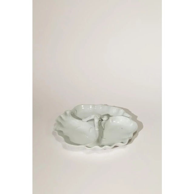 Late 20th Century Vintage Limoges Porcelain Shell Platter For Sale - Image 5 of 8