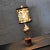 Black Vintage Cast Brass Conch Shell Table Lamp on Turned Wood Base For Sale - Image 8 of 13