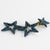 Gray Richard Kerr Petroleum Blue Jeweled Dangling Star Clip Earrings For Sale - Image 8 of 8