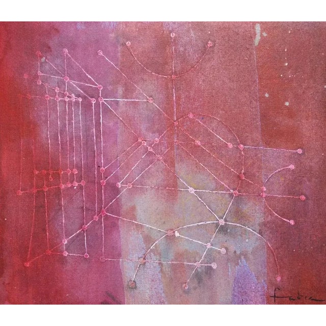 Red Will Faber, Untitled, 1980, Mixed Media For Sale - Image 8 of 9
