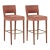 Pair of Leather Barstools For Sale