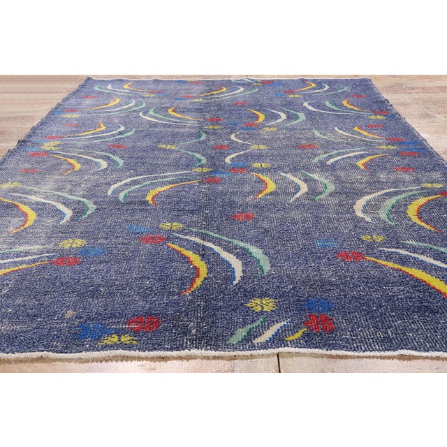 Zeki Muren Vintage Turkish Sivas Rug, 05'11 X 09'07 For Sale - Image 9 of 10