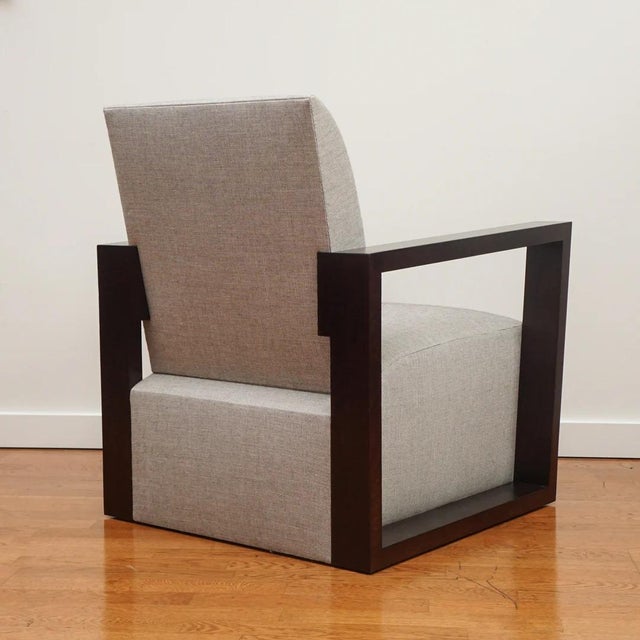 Modern Paris Lounge Chair with Expresso Finish For Sale - Image 3 of 6