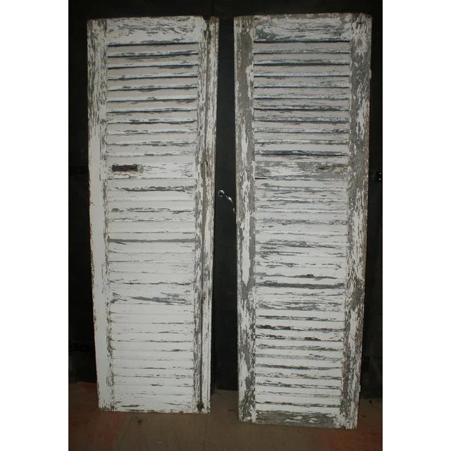 Antique Shutters, Set of 2 For Sale - Image 3 of 3