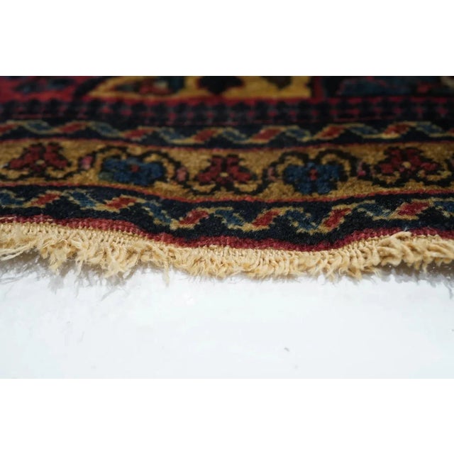 Textile Antique Sarouk Rug 2' x 2'2'' For Sale - Image 7 of 12