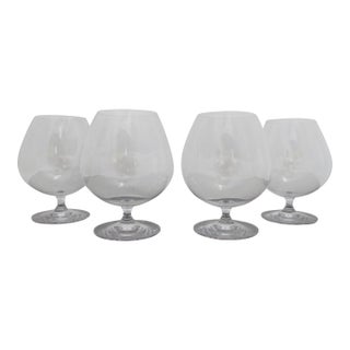 Josef Riedel Crystal Vinum Brandy Snifter Cognac 6" Wine Glass Set of 4 For Sale