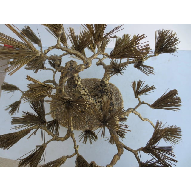 Metal Mid-Century Bonsai Tree Sculpture For Sale - Image 7 of 8