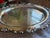 Metal Ornate Vintage 15” Round Oneida Silver-Plated Gallery Tray - Made in Usa For Sale - Image 7 of 7