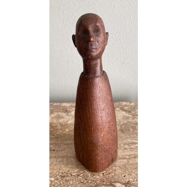 Mid 20th Century Vintage Modernist Wood Sculpture by Nimo Mocharnuik For Sale - Image 5 of 5