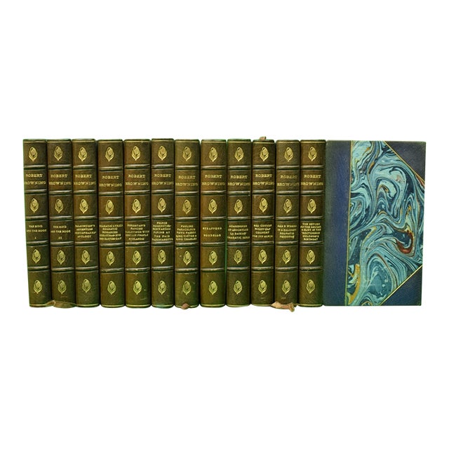 "Robert Browning 12 Volume Set" 1898 Browning, Robert For Sale