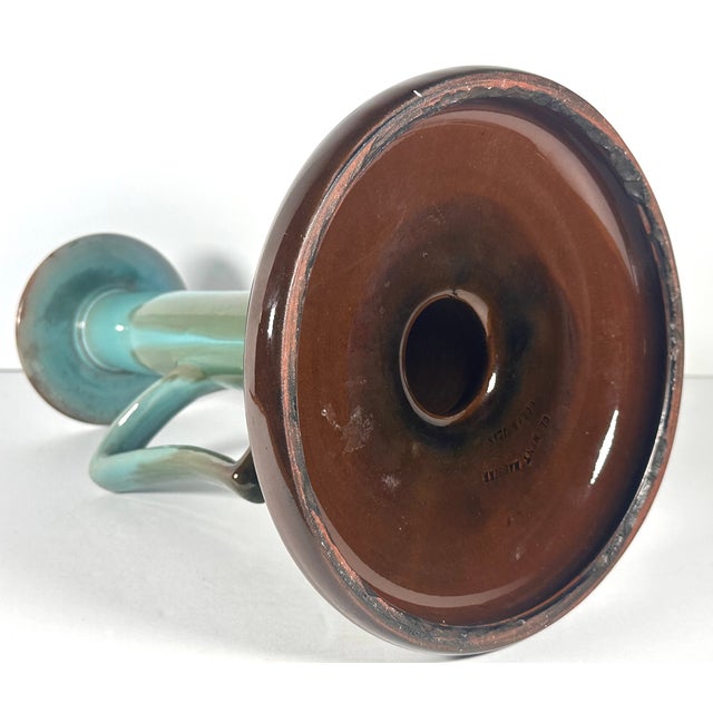 Clement Massier Golfe Juan Art Pottery Chamberstick c.1900 For Sale - Image 11 of 16