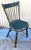 19Thc Origin. Green Paint & Mustard Stripe Thumb Back Windsor Chairs Set of Five For Sale - Image 4 of 8