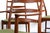 Set of 4 Mid Century Danish Modern Contoured Ladder Back Dining Chairs in Teak by Torbjorn Afdal for Vamo For Sale - Image 4 of 8
