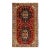 Handmade Allover Vintage Shiraz Persian Wool Rug in Red For Sale