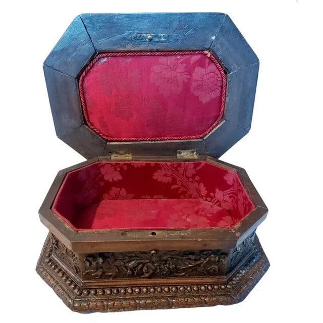 Brown Jewelery Black Forest Box, 1820 For Sale - Image 8 of 9