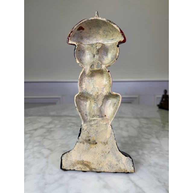 Art Deco 1920s Antique Hubley "Bathing Beauties" Cast Iron Doorstop by Anne Fish #250 For Sale - Image 3 of 7
