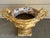 1940s Vintage Large French Baroque Cast Metal Polychrome Water Gilt Vase Jardiniére For Sale - Image 5 of 13