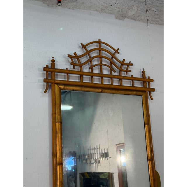 Antique 19th Century Anglo-Japanese Bamboo Hall Tree With Mirror For Sale - Image 9 of 12