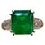 GIA Certified 3.41 Ct Octagonal Colombian Emerald & Diamond Ring 14K Yellow Gold For Sale - Image 17 of 18