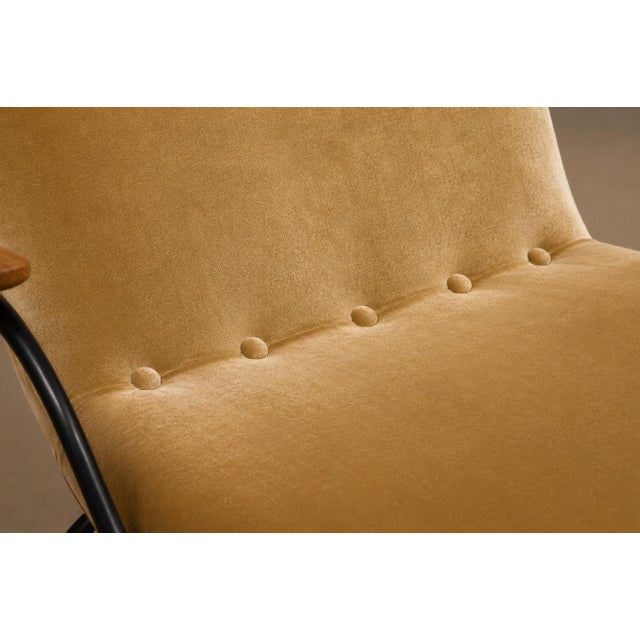 Brazilian Modern Pair of Armchairs in Rosewood, Mohair & Steel by Carlo Hauner, 1950s For Sale - Image 11 of 18