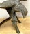 Bronze 1960s Vintage Patinated Bronze Sculpture 'American Bald Eagle Upon Landing' For Sale - Image 8 of 13