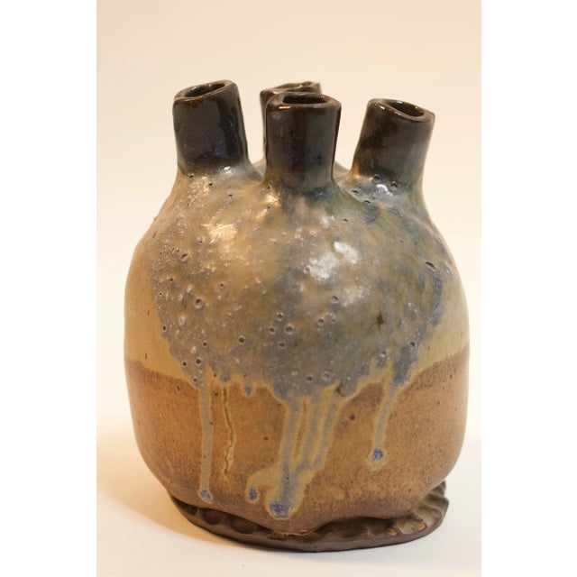 1970s Earthenware Vase For Sale - Image 4 of 6