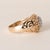 1970s Vintage 14k 2 Tone Gold 0.50 Carats Diamond Cocktail Dome Ring, Size 10 For Sale - Image 5 of 6