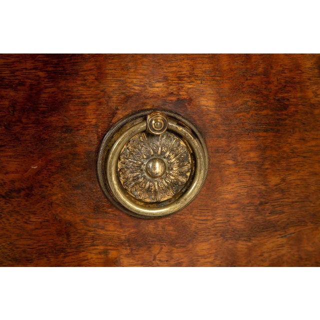 Brown 19th Century Regency English Mahogany Bow Fronted Chest of Drawers For Sale - Image 8 of 9