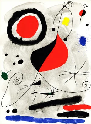 1964 Lithograph "L'Arc" by Joan Miró