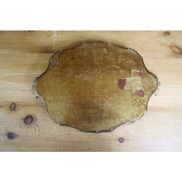 Mid 20th Century Italian Florentine Tray For Sale - Image 5 of 7